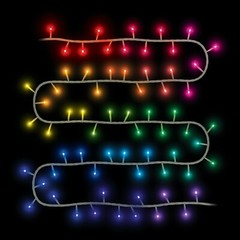 Twinkly App-Controlled 50 Ct Garland Style Multicolor LED Lights 6.5′ White Cord