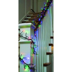 448 LED Multi Twinkling Cluster Rice Lights, 10�x5� Garland of Lights, Soft