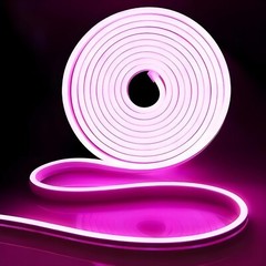 Super Bright 12V LED Neon Rope Light, 16.4ft, multicolor 3000K, IP65 Waterproof