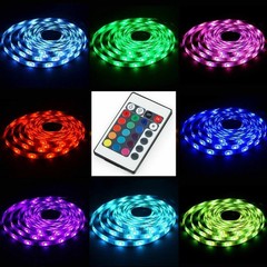 5V USB LED Strip Lights, 24keys Light with App Remote Control, RGB LED Lights