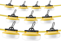 LED Construction String Lights 100FT, 10000 LM, 5000K Daylight LED String Work L