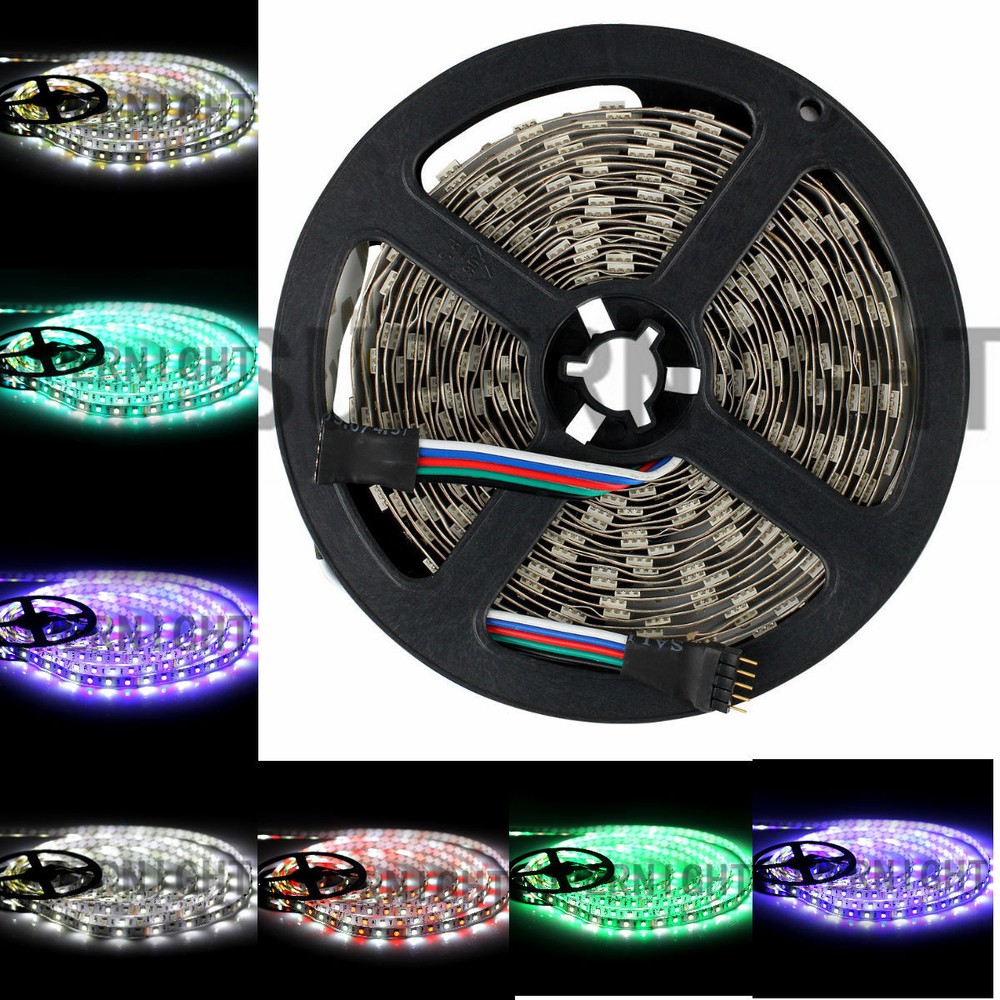 RGBW 5M 60Leds/m 5050 RGB+Cool White 300Leds Non-Waterproof LED Strip Light