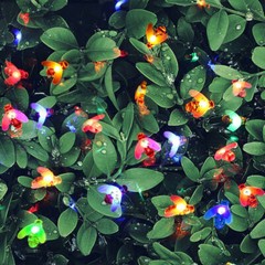 50 LED Solar Powered Bee String Lights Outdoor Yard Garden Decor Waterproof Lamp