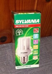 Sylvania Energy Saving Bulb E27 11W Pot 55W Neon 4 Tubes Warm White