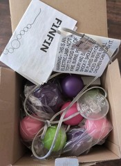 Rare Ikea Finfin Retro 15 Ball Garland String Light Lamp Julia Bernholtz 2012