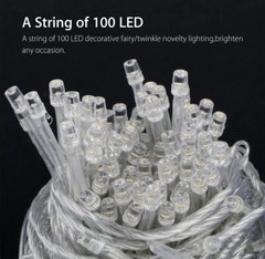 Warm White 100led / 30ft Fairy Clear WiRes String Lights Home Wedding Party Xmas
