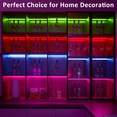 RGB Under Cabinet Lights Kit – Smart App & Remote Control, Dimmable LED Bar for