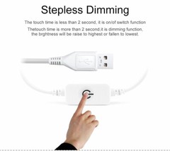 1-5M SMD 2835 5v led tape Dimmable Touch sensor white warm white USB LED strip