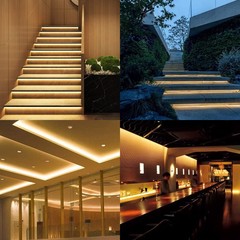15m/49.2ft 24v Cob Led Strip Light Waterproof Ip65 Warm White 3000k Uniform Glow