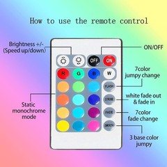 2 Pack LED Strip Lights with 24 Key Remote, Battery Powered for Party & DIY Deco
