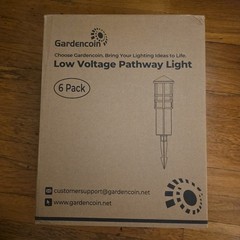6-Pack Low Voltage Pathway Lights 12V 4W G4 2700K Black Aluminum IP65 Wired LED