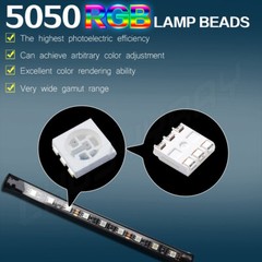 4 Led light strip for Cars Inside car Lighting interior Glow Color music control