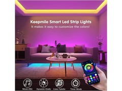 100Ft LED Strip Lights, Smart Light with App Remote Control, RGB LED Lights