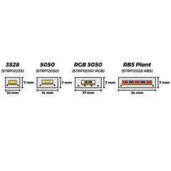 Cool White LED Strip Light – 120 Volt – High Output (SMD 3528) – 65 Feet