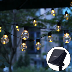 5/7/12M LED Globe Solar Fairy String Lights Bulb Christmas Garland Street Weddin