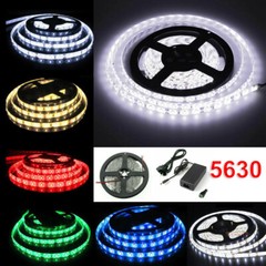 5M/16.4Ft 300 LED Strip Light 3528 5050 5630 SMD RGB Ribbon Tape Waterproof 12V