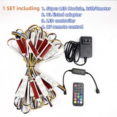 50PCS 25FT RGBW LED Module Light 5050 SMD Waterproof for Storefront Window Signs