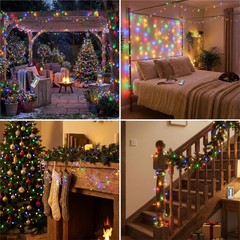 A2Z Multi LED String Lights Cool with Remote 20m/60m Indoor Outdoor Christmas