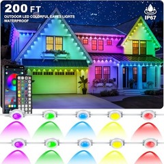 INZIDOL PERMANENT OUTDOOR LIGHTS,200FT RGB EAVE LIGHT WATERPROOF LIGHTING FOR –