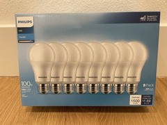 Philips 100W Equivalent Daylight A19 Medium LED Light Bulb (8-Pack) 589069