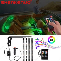 US RGB Led light strip for Cars Inside car Lighting interior Glow music control