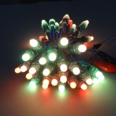 200pcs Round DC 12V WS2811 LED Pixels Individually Addressable RGB Light 12mm