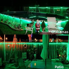 Solar 50-300LED Powered Fairy String Rope Strip Lights Outdoor Garden Patio