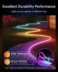 Lumary 16.4Ft Smart Neon Rope Light, Outdoor RGBAICW, Alexa, Waterproof