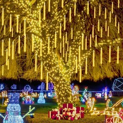 16 inch 16 Tubes Meteor Shower Rain Tree String Lights Garden Party Xmas Outdoor