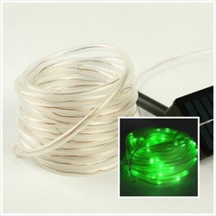 Led Solar Powered Rope Fairy String Strip Lights Waterproof For Outdoor Garden