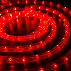 Assorted Sizes Red LED Rope Lighting Flexible Thick Outdoor Christmas Xmas
