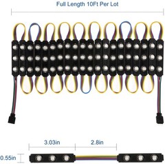 RGB LED Storefront Lights Business Waterproof Decorative 5050 SMD Window Strip