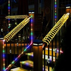 Solar Rope Lights Outdoor Tube Fairy String Lights Waterproof Garden Patio Decor