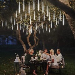 Meteor Shower Rain Lights 50cm 240LED Falling String Light Hanukkah Garden Decor