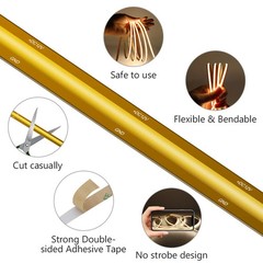 Free Cut FCOB LED Strip 24V 12V DC 8mm RA 90+ Dimmable Flexible 528LEDs