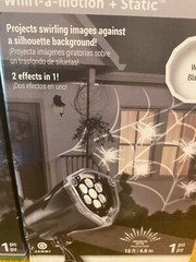 2- Halloween LED Lightshow Projection Whirl- A- Motion 1-Witches & 1-Spider/Web