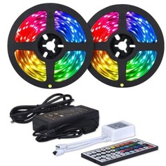 32.8ft RGB LED Strip Light Kit 600 LEDs Adhesive LED Tape Light for Home Decor