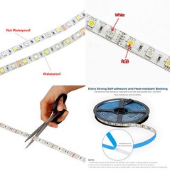Bright 5050 RGB Waterproof SMD 300 LED Flexible Strip light 12V 5M 16.4ft US