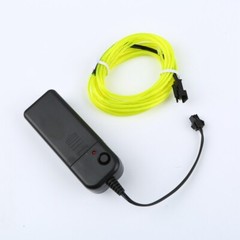 Neon LED Light Glow EL Wire String Strip Rope Tube Decor Car Party + Controller
