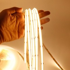 98.4FT 48V COB LED Strip Super Bright 480leds/m Flexible Tape Cabinet Home Light