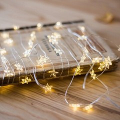 5m STARS Fairy Lights for Bedroom String USB Powered Adapter Party