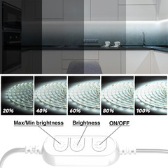 White LED Strip Lights, 20Ft Dimmable Super Bright 24V Led Tape Light 6500K 360