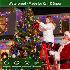 1500 LED 470FT Christmas Lights Outdoor,12 Lighting Modes Christmas String Light