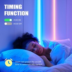 LED Strip Lights, Smart Light with App & Remote Control, RGB LED Lights for room