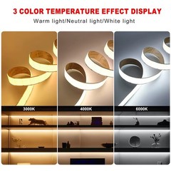 15mm/20mm/30mm Ultra Wide COB LED Strip Light Tape Light DIY Home Decor Lighting