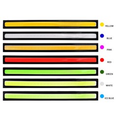 6~24 PACKS 12V LED Strip DRL Daytime Running Lights Fog COB Car Lamp Waterproof