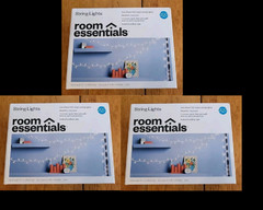 String Lights White Wire Clear Bulbs 200 Lights – Room Essentials X 3