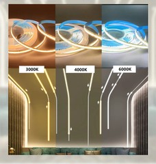 COB Running Water Flowing LED Strip Light WS2811 24V With RF Touch Controller