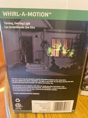 2- Halloween LED Lightshow Projection Whirl- A- Motion 1-Witches & 1-Spider/Web