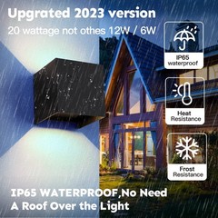 Scpitw Modern Wall Lights 4 Pcs Led Wall Pack Light Waterproof Outdoor Sconces